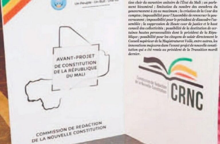 Avant-projet de la constitution