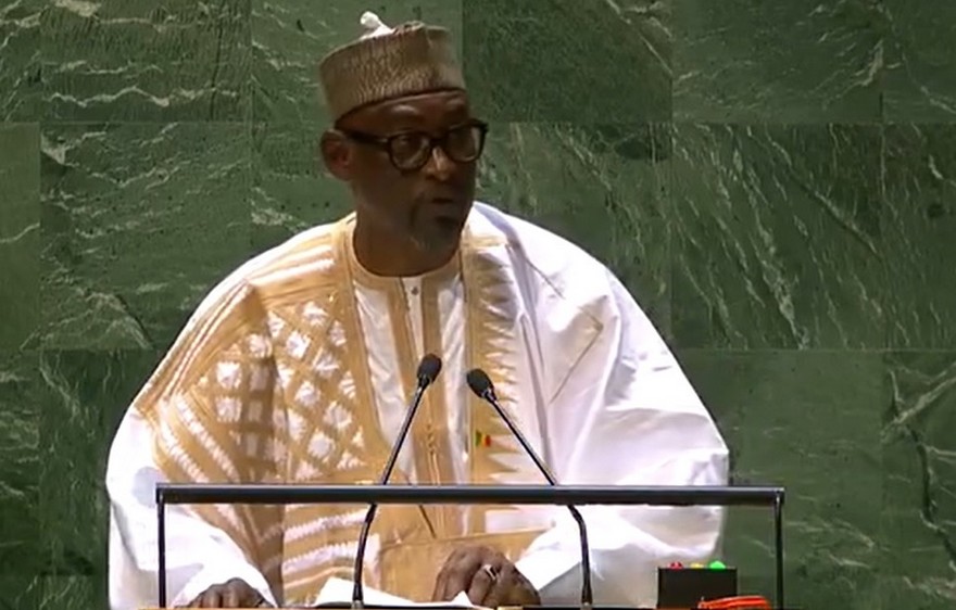 Abdoulaye Diop au tribune des Nations Unis 78ème AG