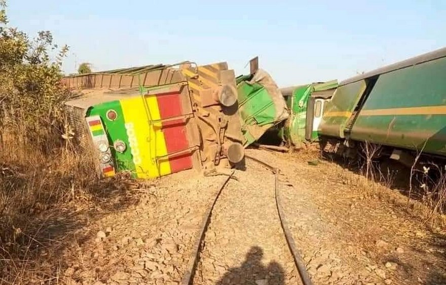 Déraillement du train