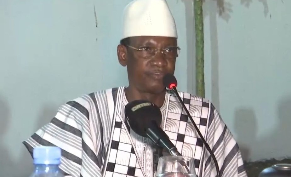 Choguel Kokalla Maïga lors de la rupture de jeûne avec le MPR