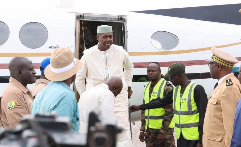 Général de division Abdoulaye Maïga dans la région de Bandiagara