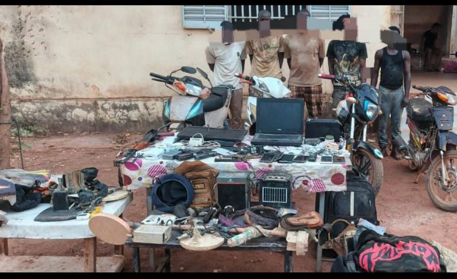 cinq (5) présumés braqueurs à Kéniéba