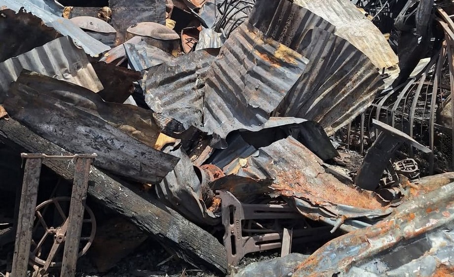 Incendie au sein de la digue de Mopti