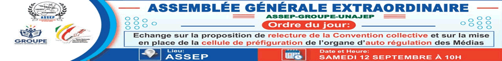 Bannière les éditions faso Assemblée 12 Sept
